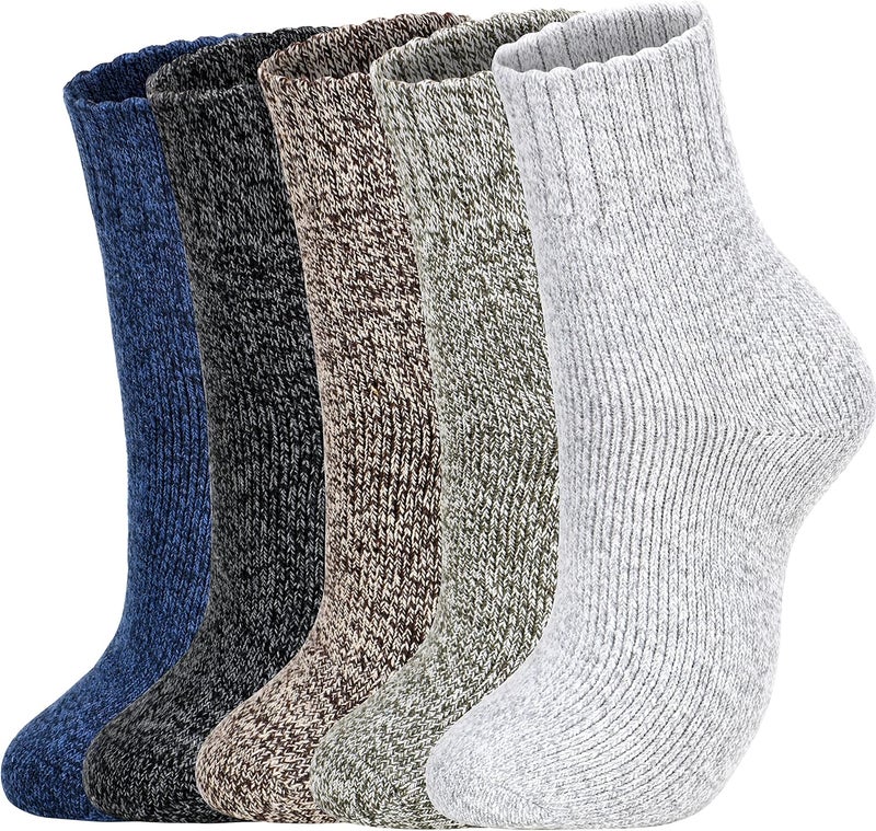 Clothclose Wool Socks - Winter Warm Wool Socks for Women Men, Soft Cozy Sock, Thick Knit Crew Boot Sock for Women Men - Image 1